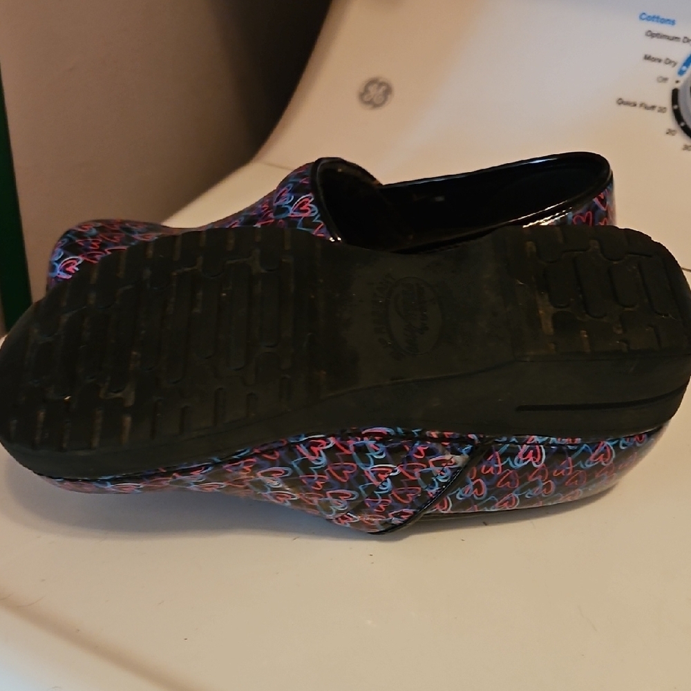 Easy Street Multicolor Heart Mules - Picture 4 of 5